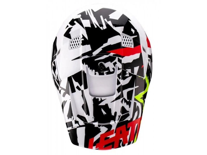 Шолом LEATT Helmet Moto 3.5 + Goggle [Zebra]